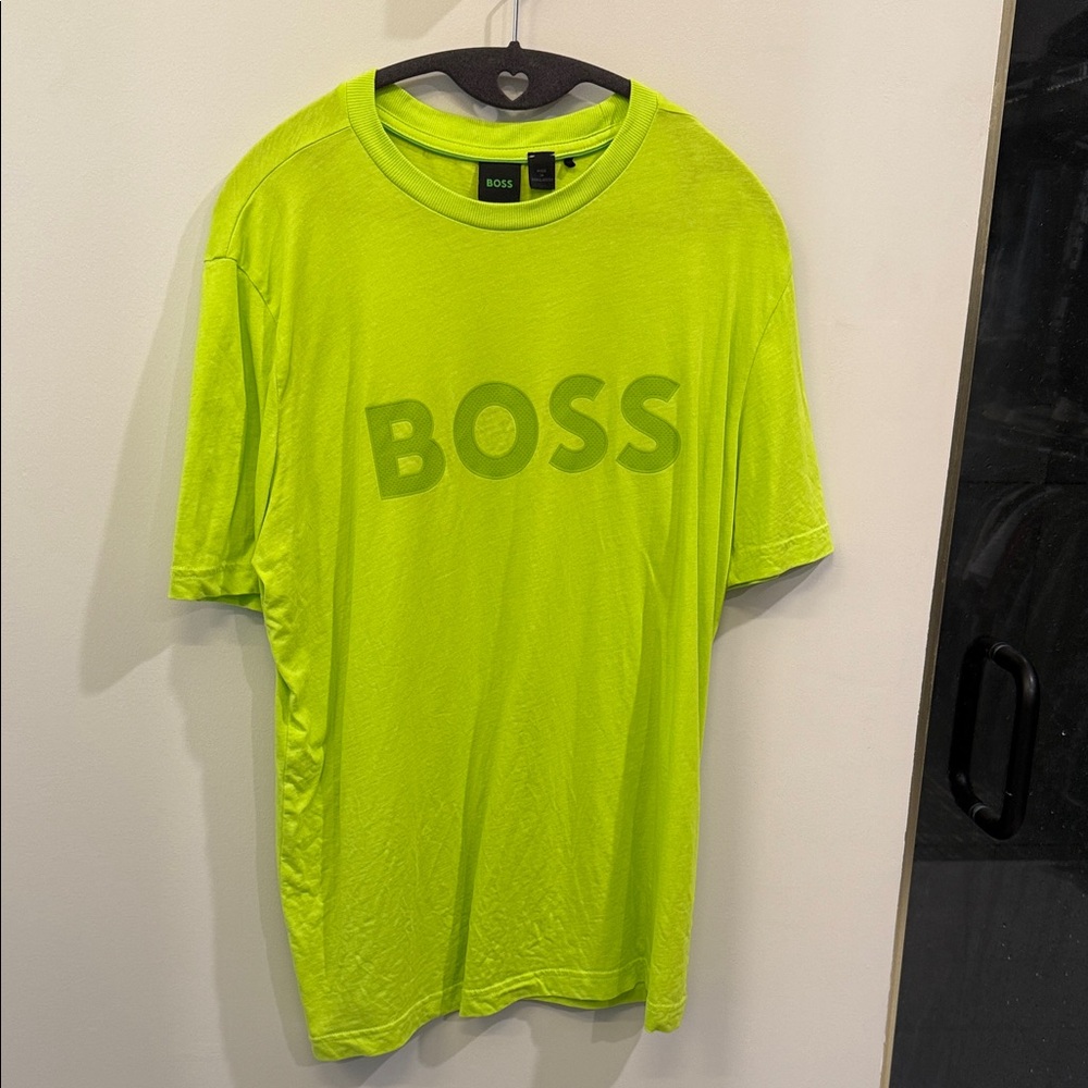 BOSS Men's Bright Lime T-Shirt